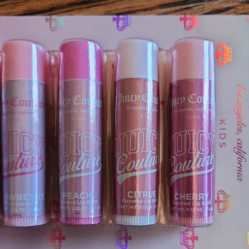 Juicy Couture Lip Balm Set Of 8 New In Pack